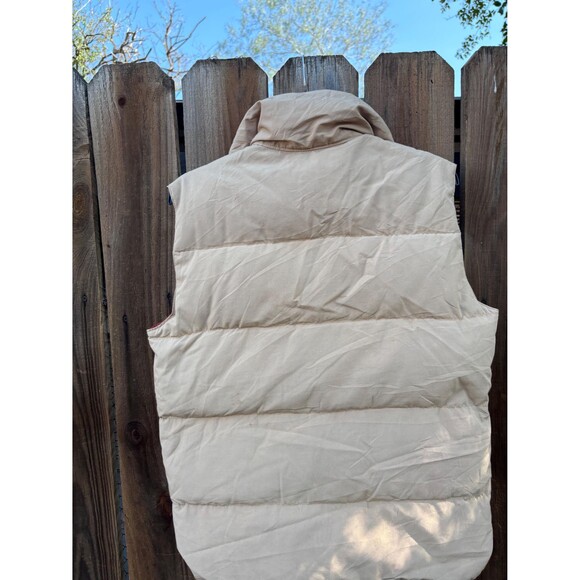 Vintage 60s-70s Reversible Tan and red puffer vest with a retro vibe Size S - Picture 3 of 7